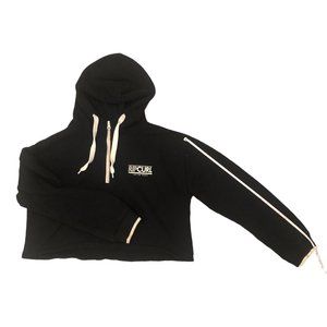 Rip Curl Cropped Sweater - Black - Sz 12